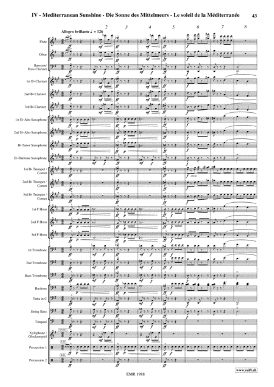 Traveller's Diary Concert Band scores gallery preview page 16