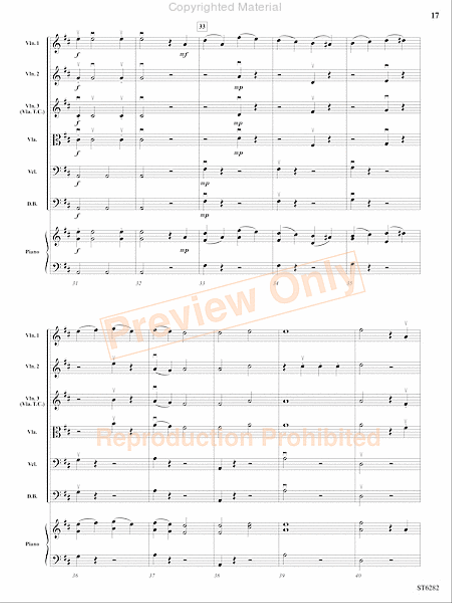 Suite from the Magic Flute String Orchestra scores gallery preview page 18