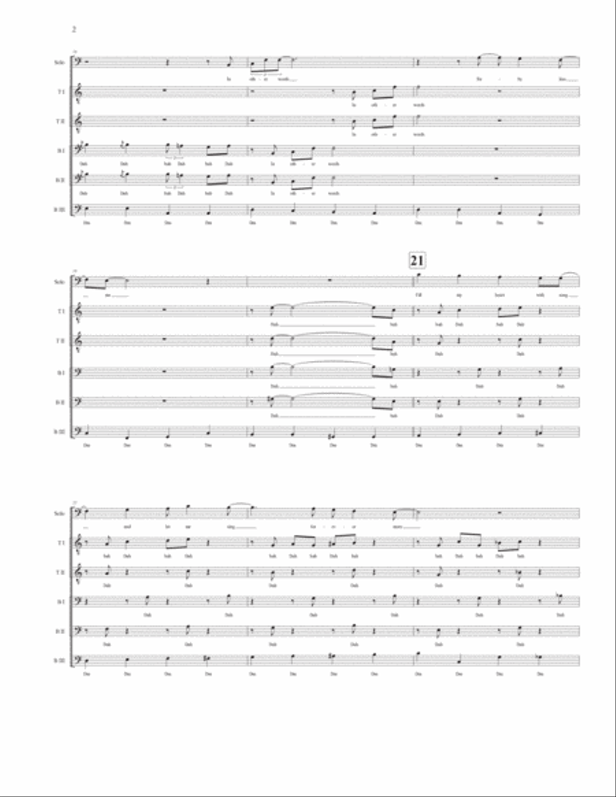 Fly Me To The Moon (in Other Words) TTBB scores gallery preview page 3