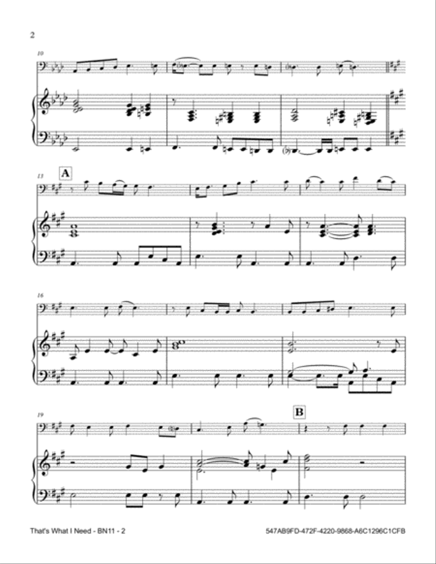 That's What I Need Bassoon scores gallery preview page 2