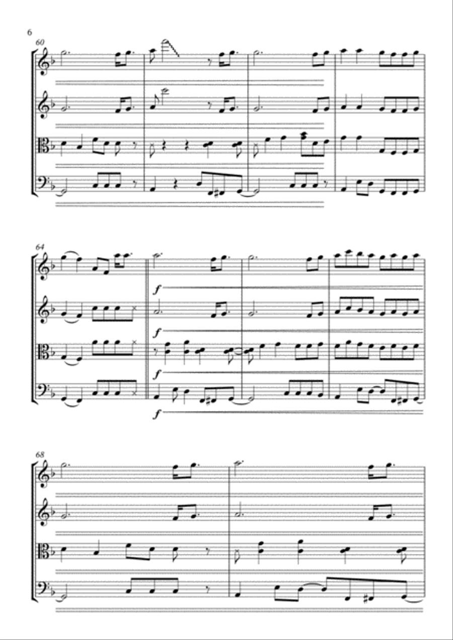 Sunday Best Sunday Best String Quartet scores gallery preview page 6