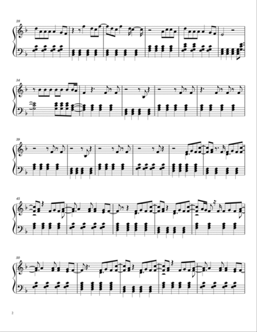 The Scientist Piano Solo scores gallery preview page 2