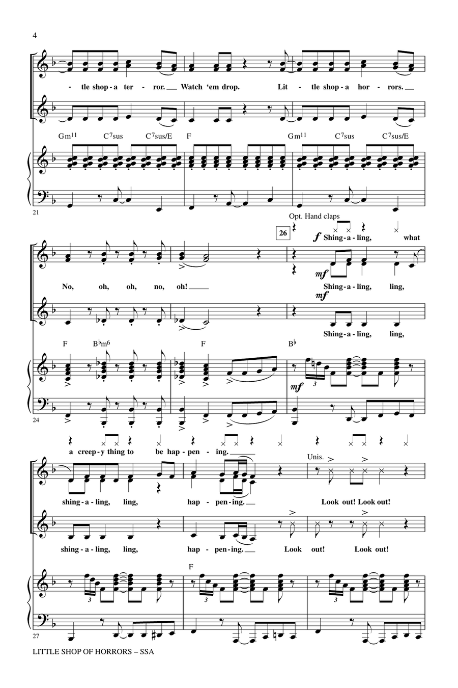 Little Shop Of Horrors (from Little Shop of Horrors) (arr. Mark Brymer) SSA scores gallery preview page 3