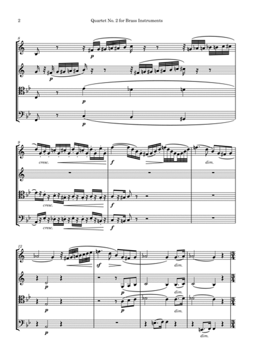Ramsøe: Quartet No. 2 Op. 29 for Brass Instruments image number null