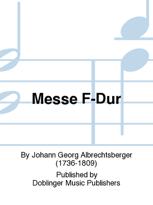 Book cover for Messe F-Dur