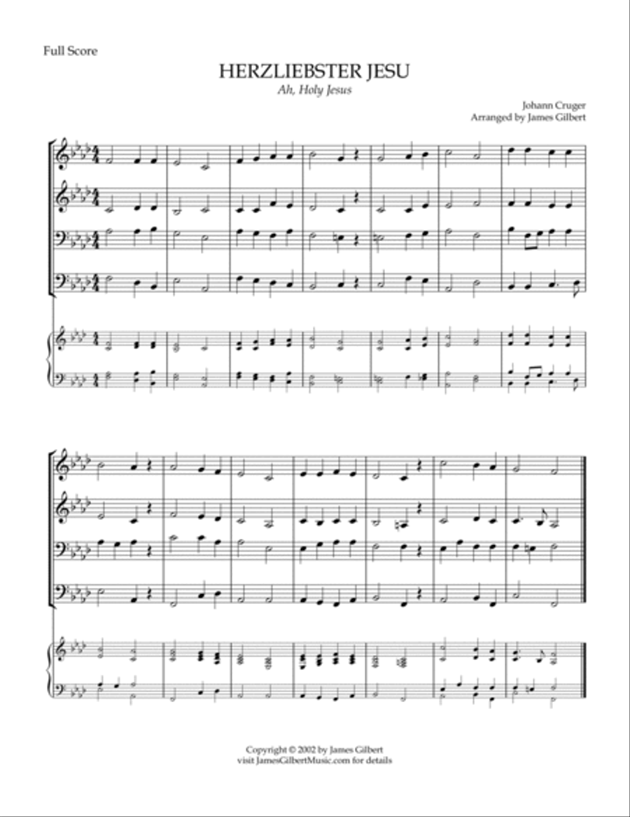 HERZLIEBSTER JESU HERZLIEBSTER JESU Small Ensemble scores gallery preview page 2