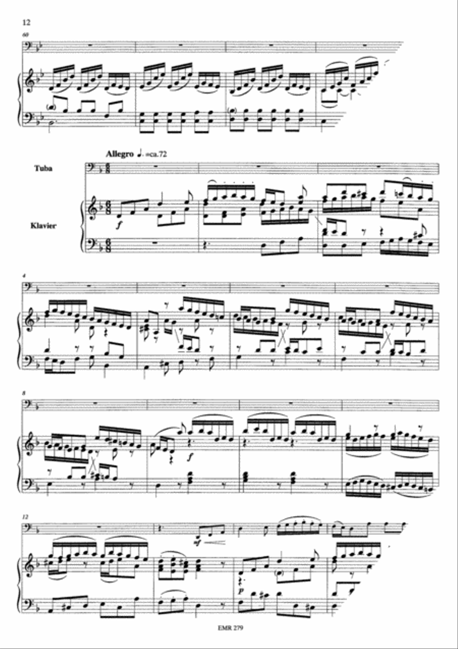 Concerto in d-moll Tuba scores gallery preview page 7