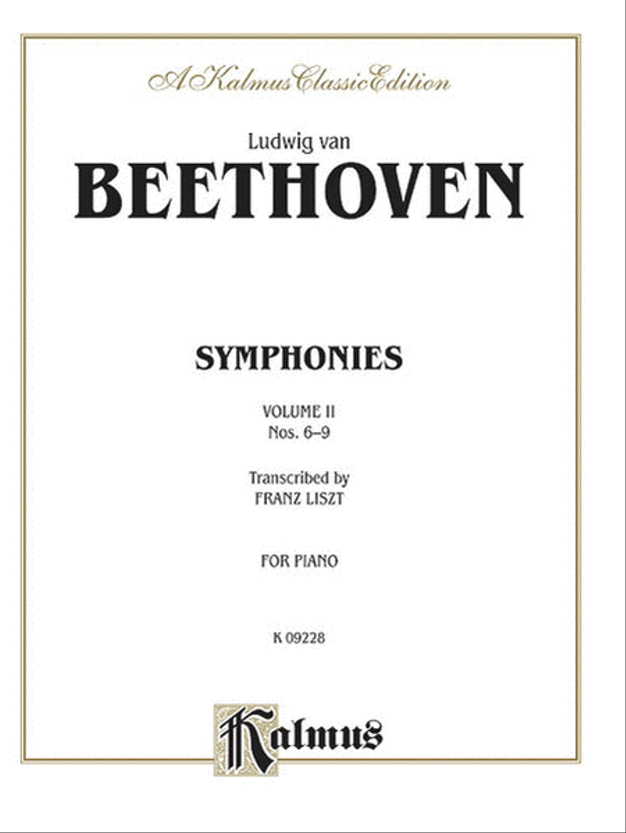 Symphonies, Volume 2 Piano Solo scores gallery preview page 1