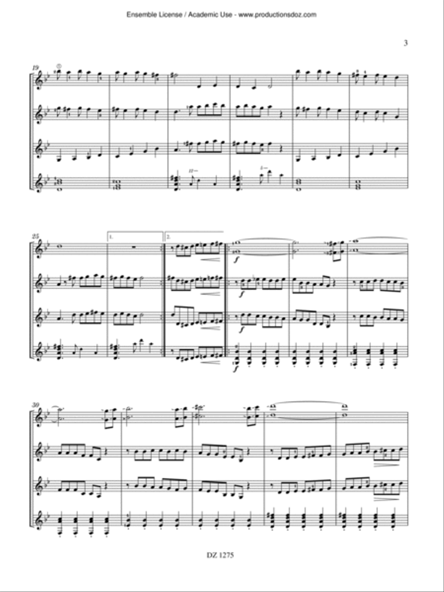 Misirlou Guitar Ensemble scores gallery preview page 3