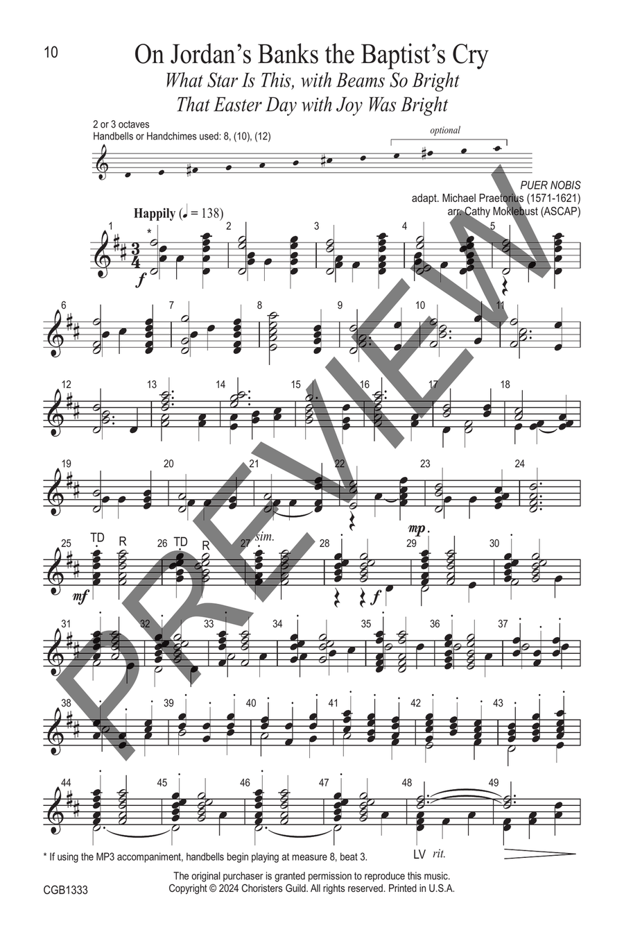 Prepare! The Lord Is Near Handbell Choir scores gallery preview page 5