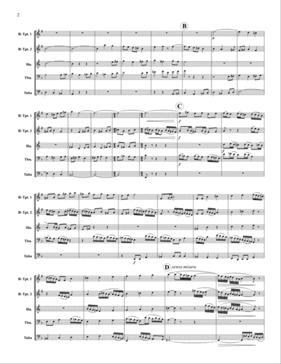Three Welsh Preludes Three Welsh Preludes Brass Quintet scores gallery preview page 2