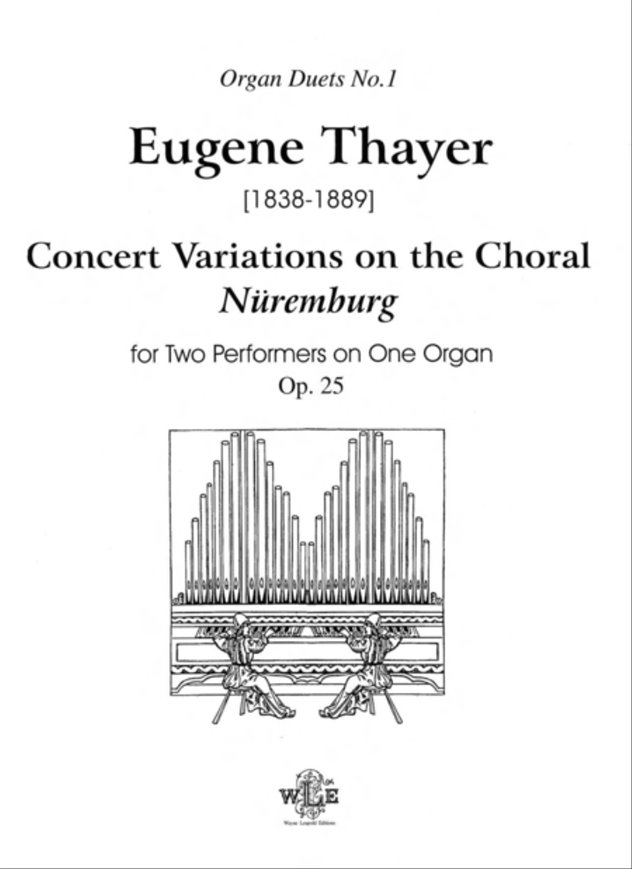 Concert Variations on the Choral Nuremburg Choir scores gallery preview page 1