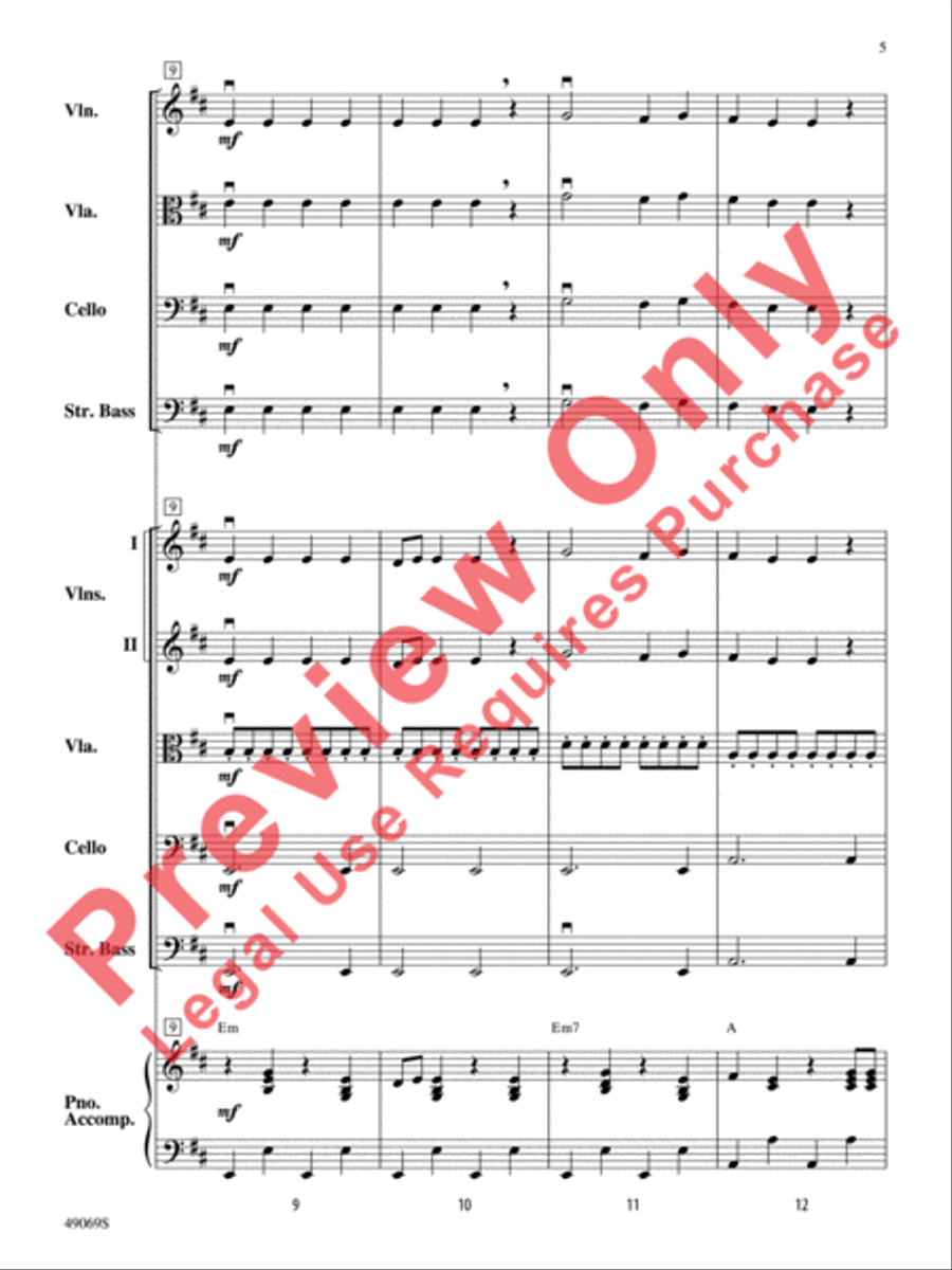Hunters of Avatar String Orchestra scores gallery preview page 6