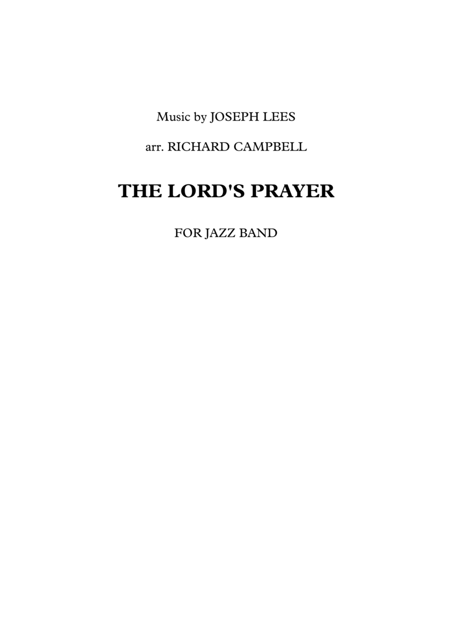 The Lord's Prayer Jazz Ensemble scores gallery preview page 1