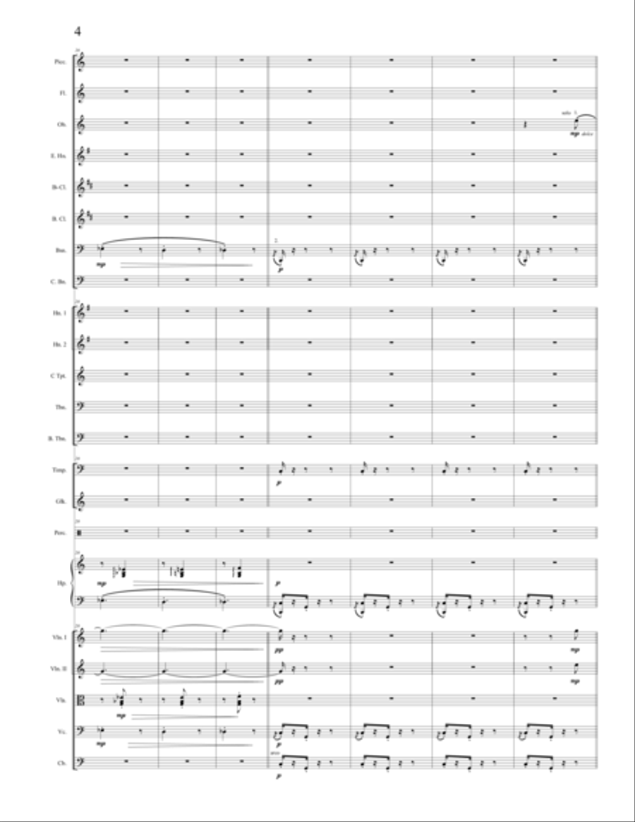 E. Chabrier - Impromptu, orchestrated by A. Leytush Full Orchestra scores gallery preview page 4