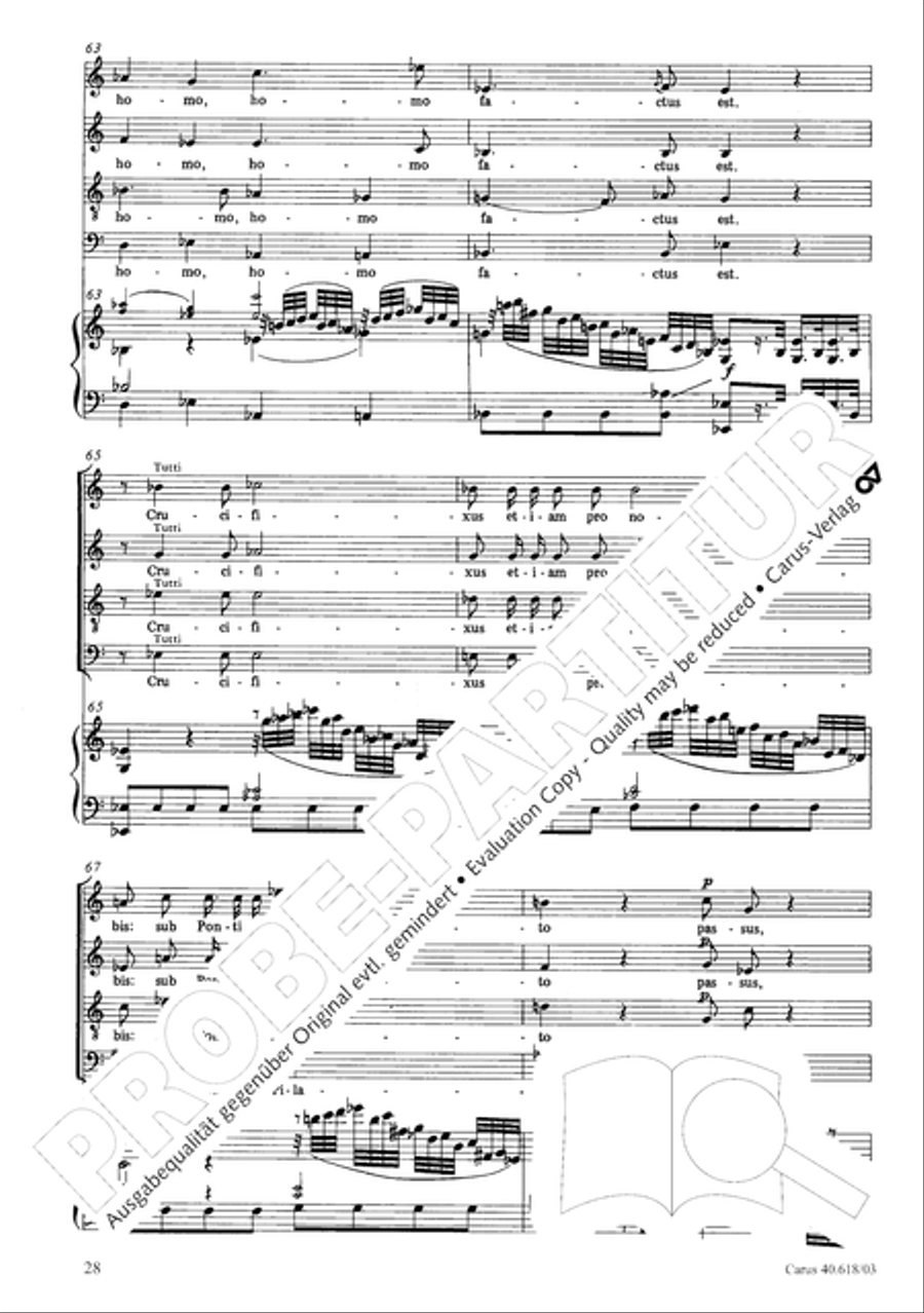 Mass in C (Missa in C) 4-Part scores gallery preview page 29