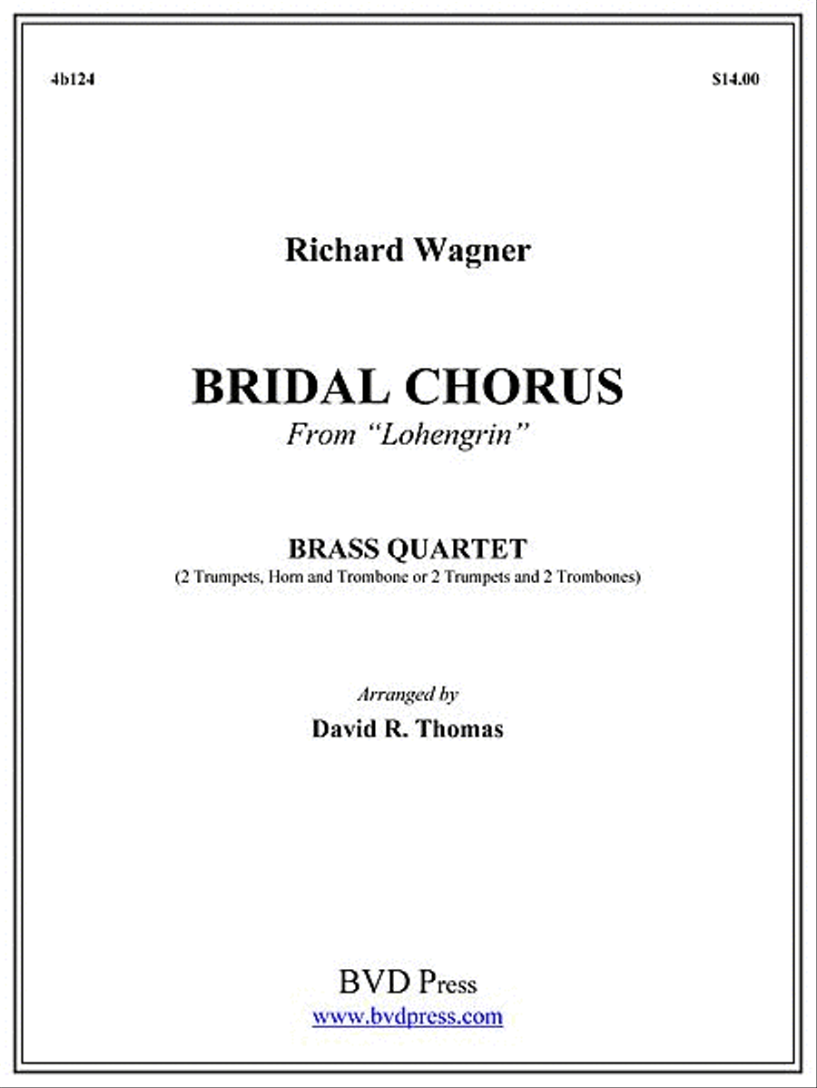 Bridal Chorus Brass Quartet scores gallery preview page 1