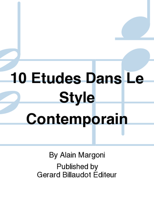 Book cover for 10 Etudes Dans Le Style Contemporain