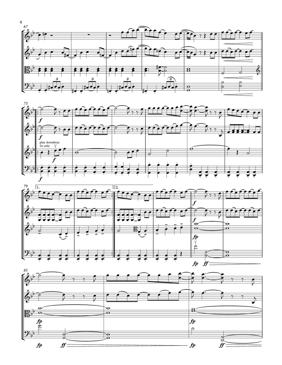 Nine In The Afternoon Nine In The Afternoon String Quartet scores gallery preview page 4