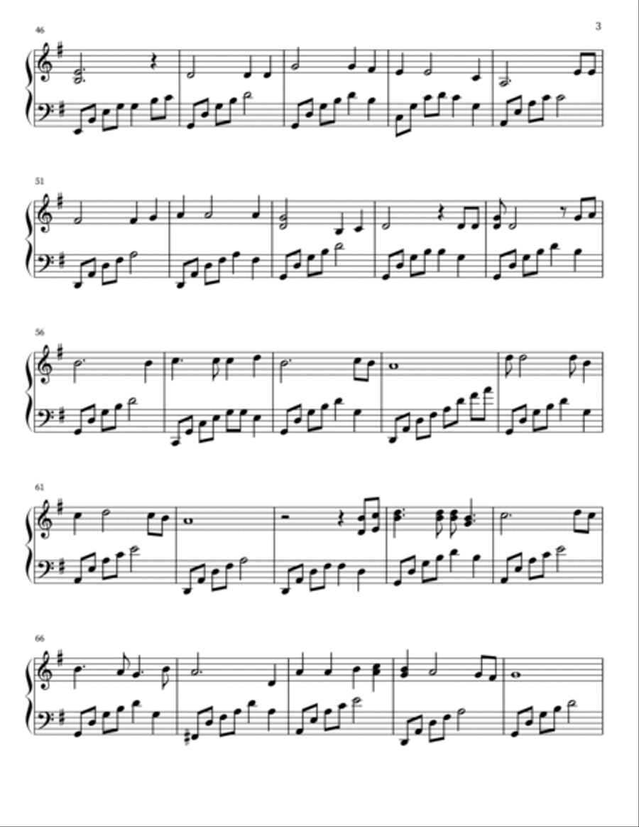 Scarborough Fields Piano Solo scores gallery preview page 3