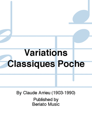 Book cover for Variations Classiques Poche