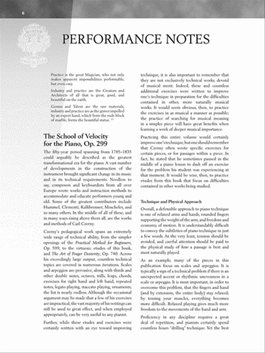 Carl Czerny – The School of Velocity for the Piano, Opus 299, Books 1 and 2 Piano Solo scores gallery preview page 6