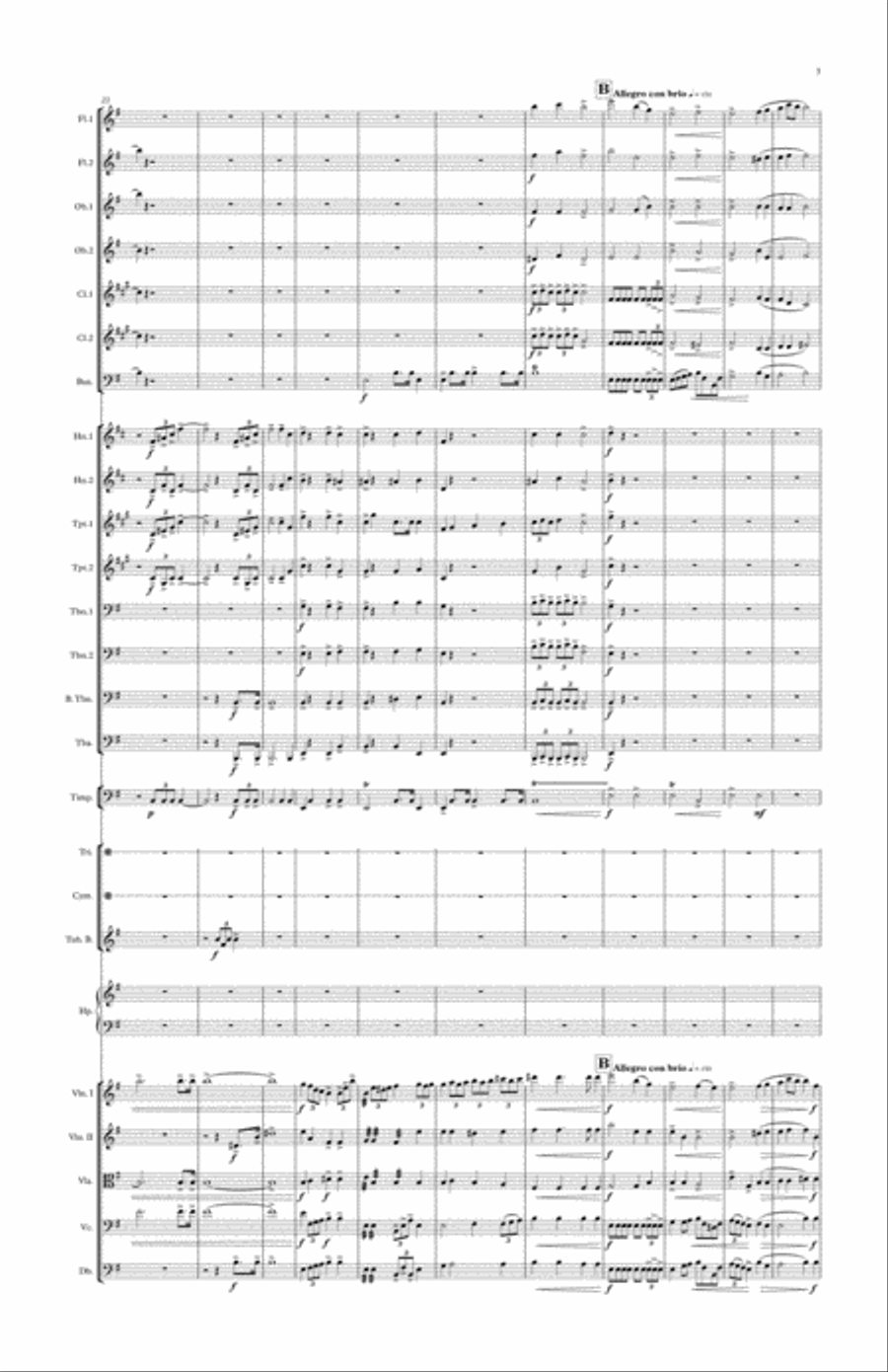 Symphony No.1, 4th movement Full Orchestra scores gallery preview page 3