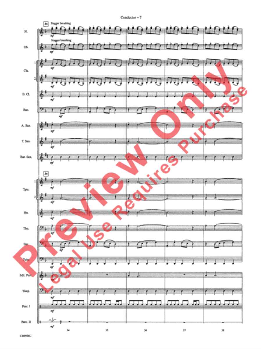 Duel of the Fates Concert Band scores gallery preview page 9