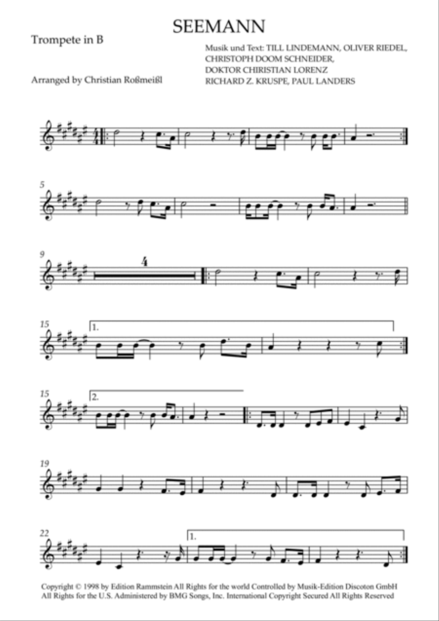 Seemann Trumpet Solo scores gallery preview page 2