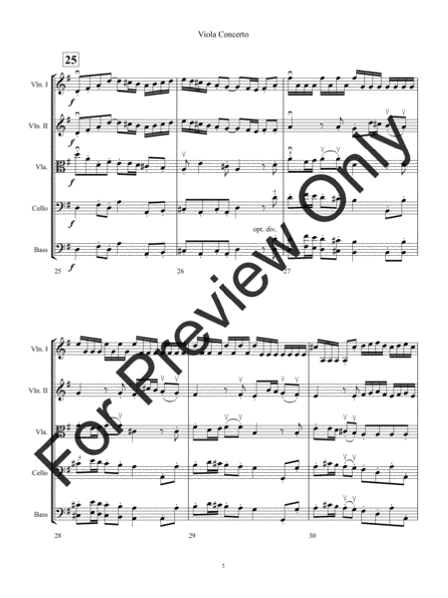 Viola Concerto String Orchestra scores gallery preview page 8