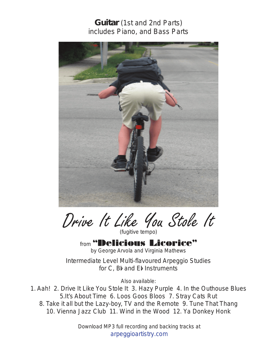 Drive it Like You Stole it, guitar Jazz Ensemble scores gallery preview page 1
