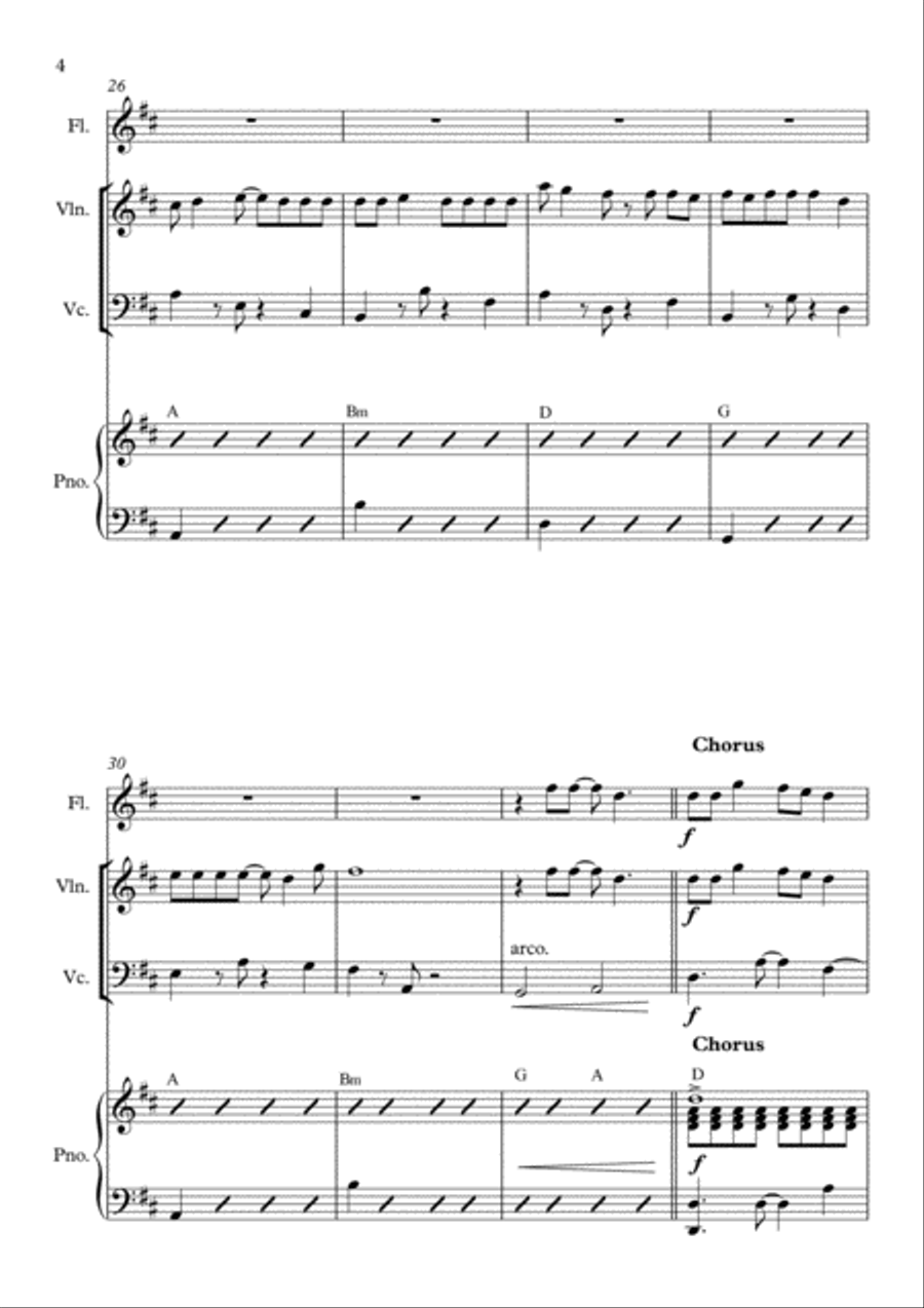 Love Story Small Ensemble scores gallery preview page 4