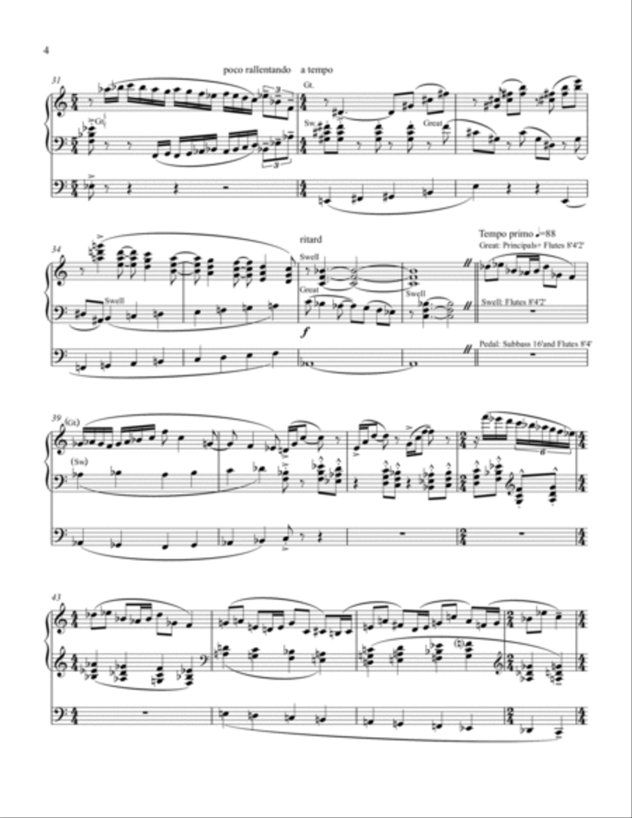 Sonata for Organ Organ Solo scores gallery preview page 4