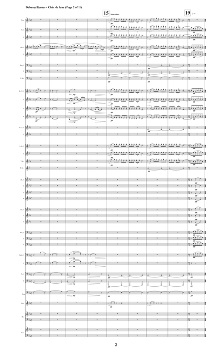 Suite Bergamasque, No. 3 Clair de lune (Symphonic Band) image number null
