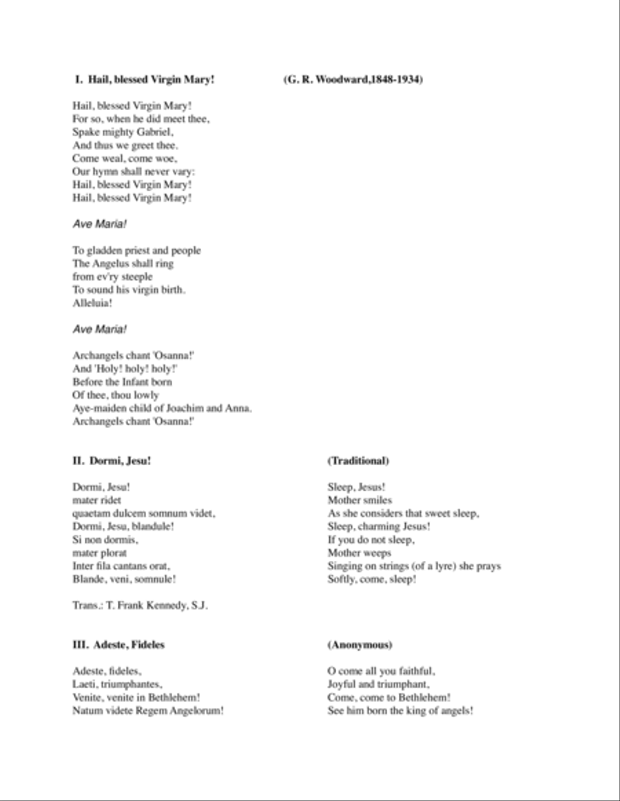 Christmas Cantata (2001) for SATB chorus, oboe, English horn, 2 bassoons, timpani and organ 4-Part scores gallery preview page 2