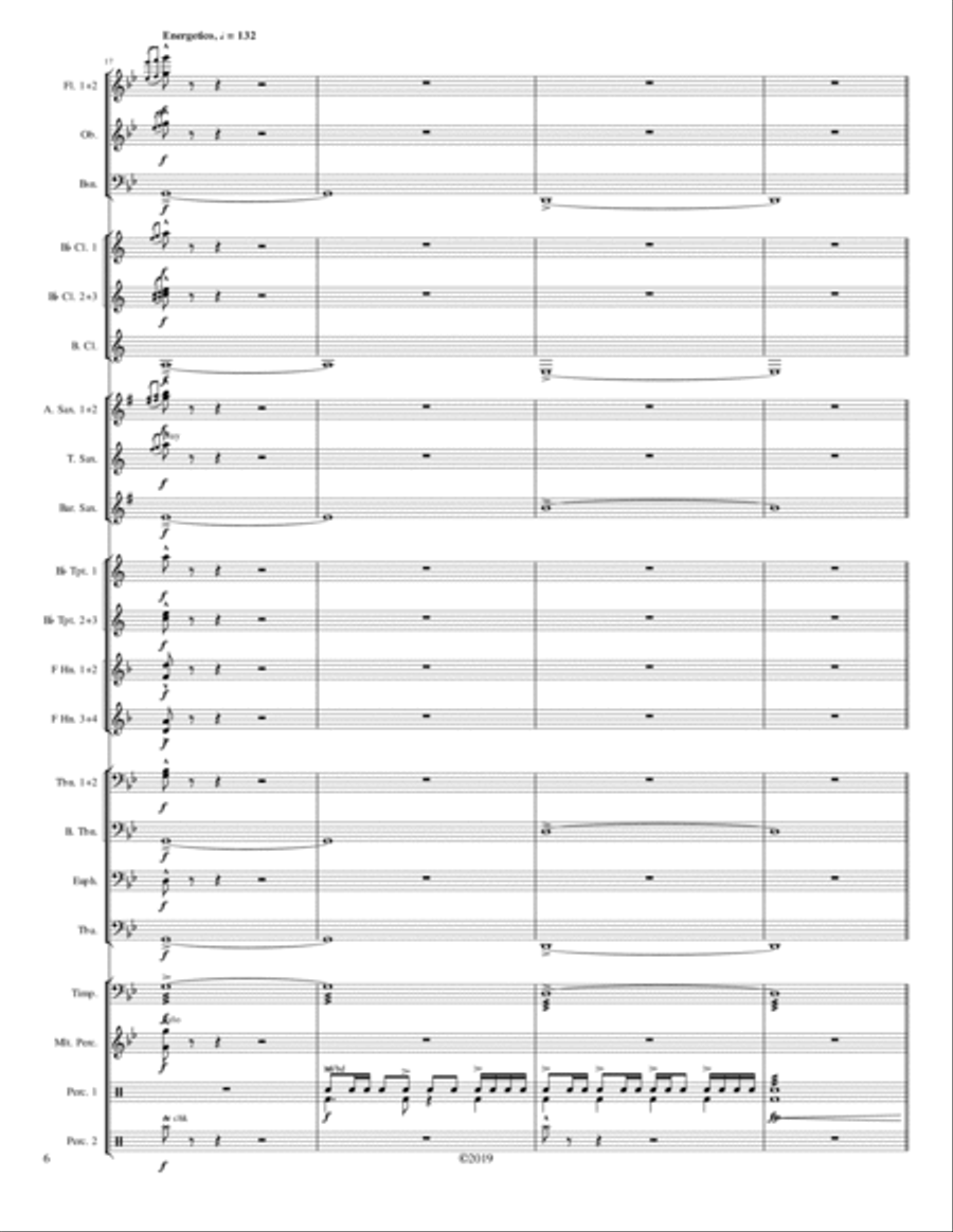 Rhapsody for Band Concert Band scores gallery preview page 6