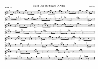 Blood Oan The Streets O' Alloa