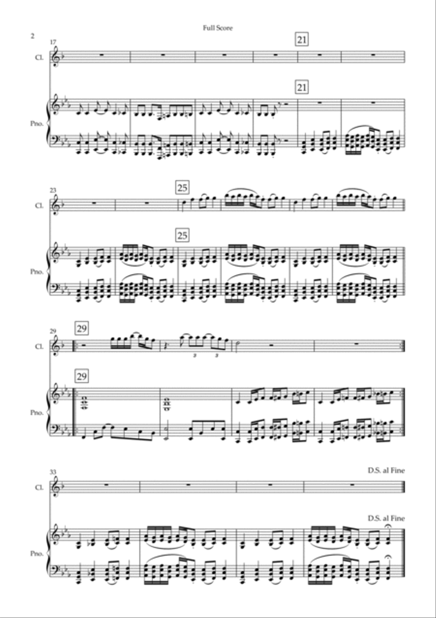 Iron Man Clarinet Solo scores gallery preview page 2