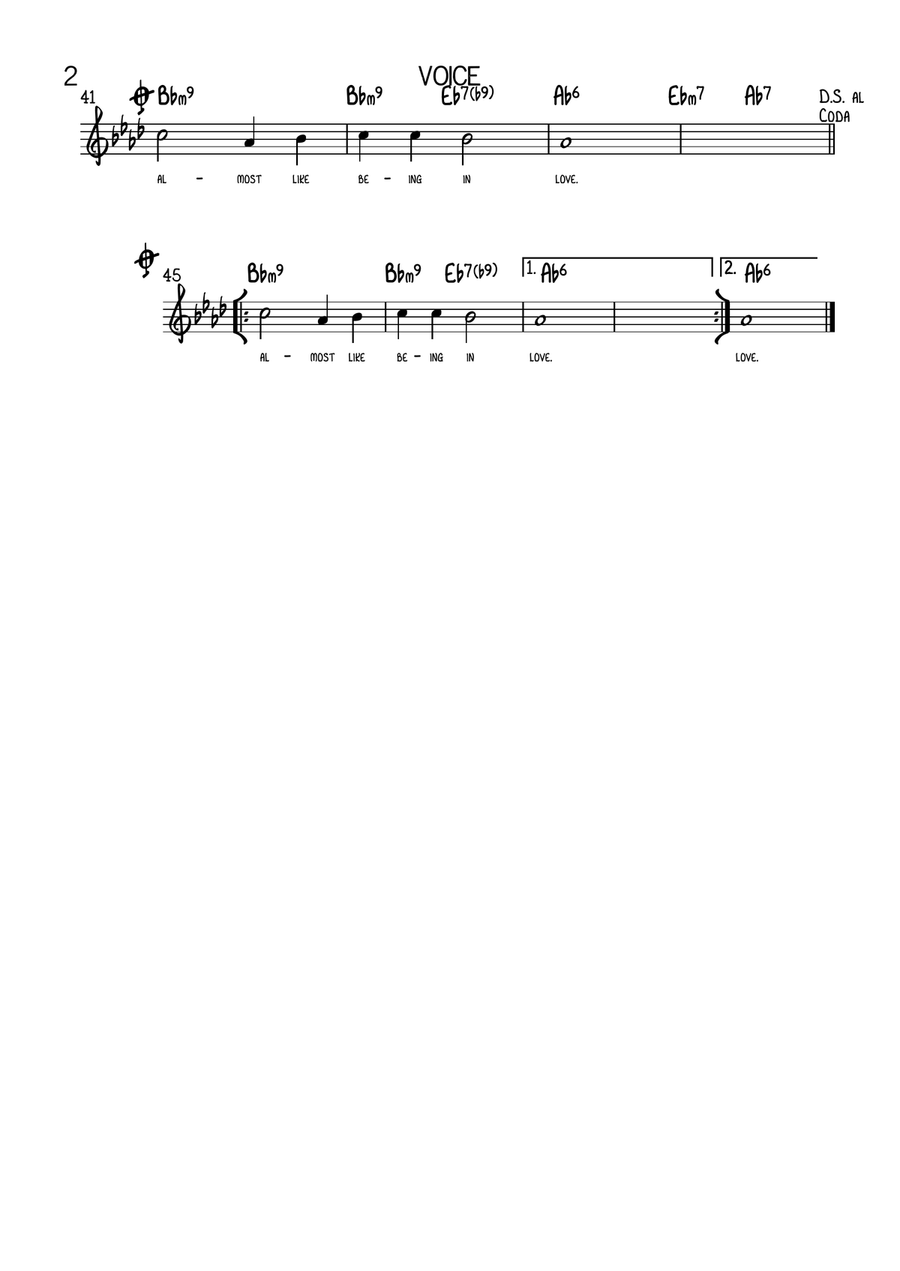 Almost Like Being In Love Large Ensemble scores gallery preview page 2