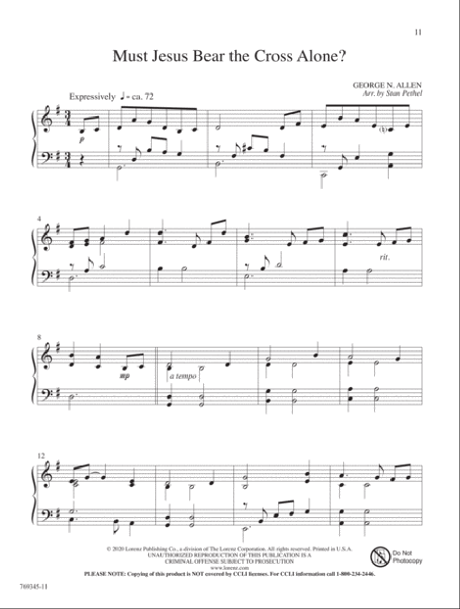 Jesus, Lover of My Soul Piano Solo scores gallery preview page 5
