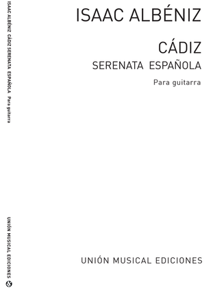 Book cover for Isaac Albeniz: Cadiz Serenata (Tarrega) Guitar