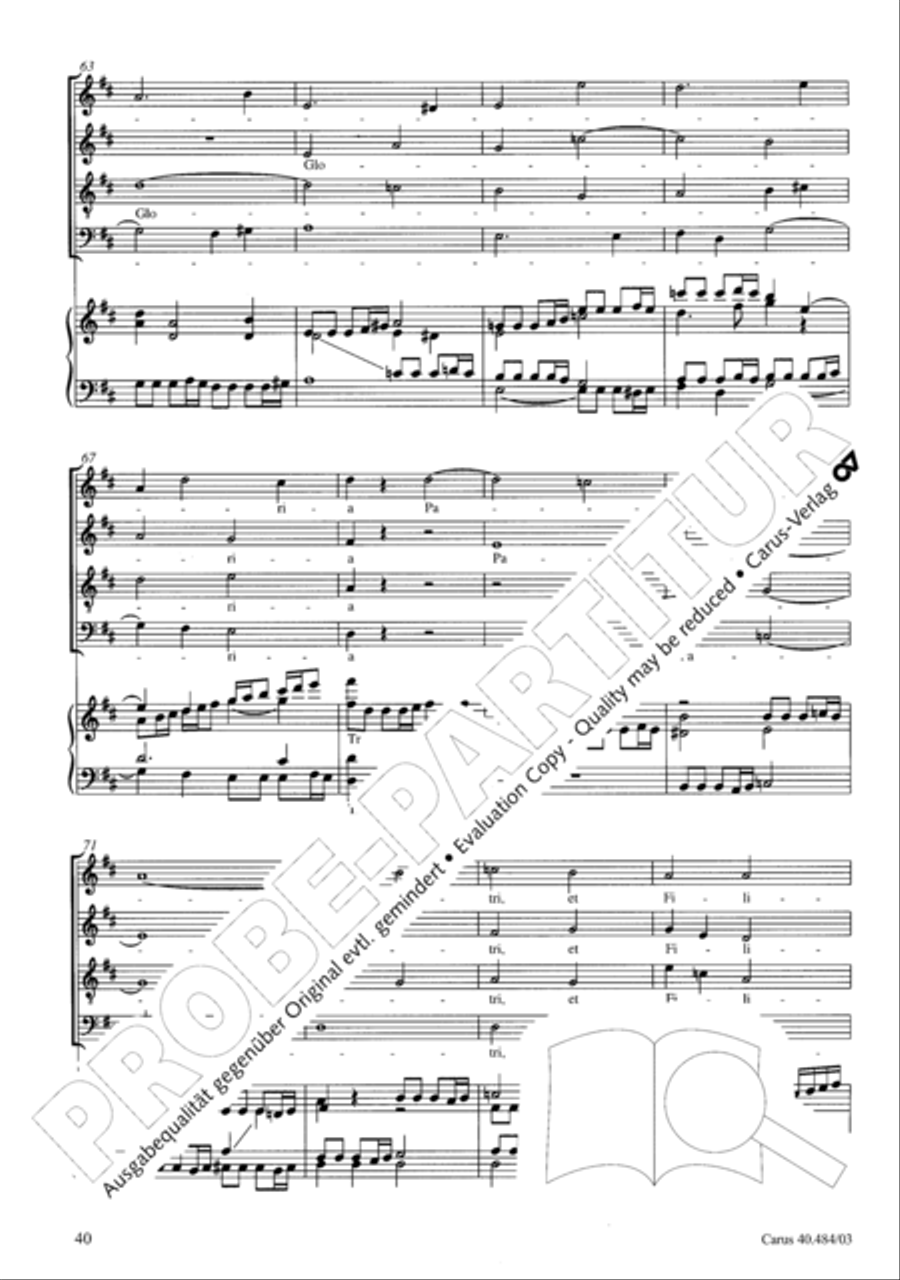 Magnificat in D ATB scores gallery preview page 41