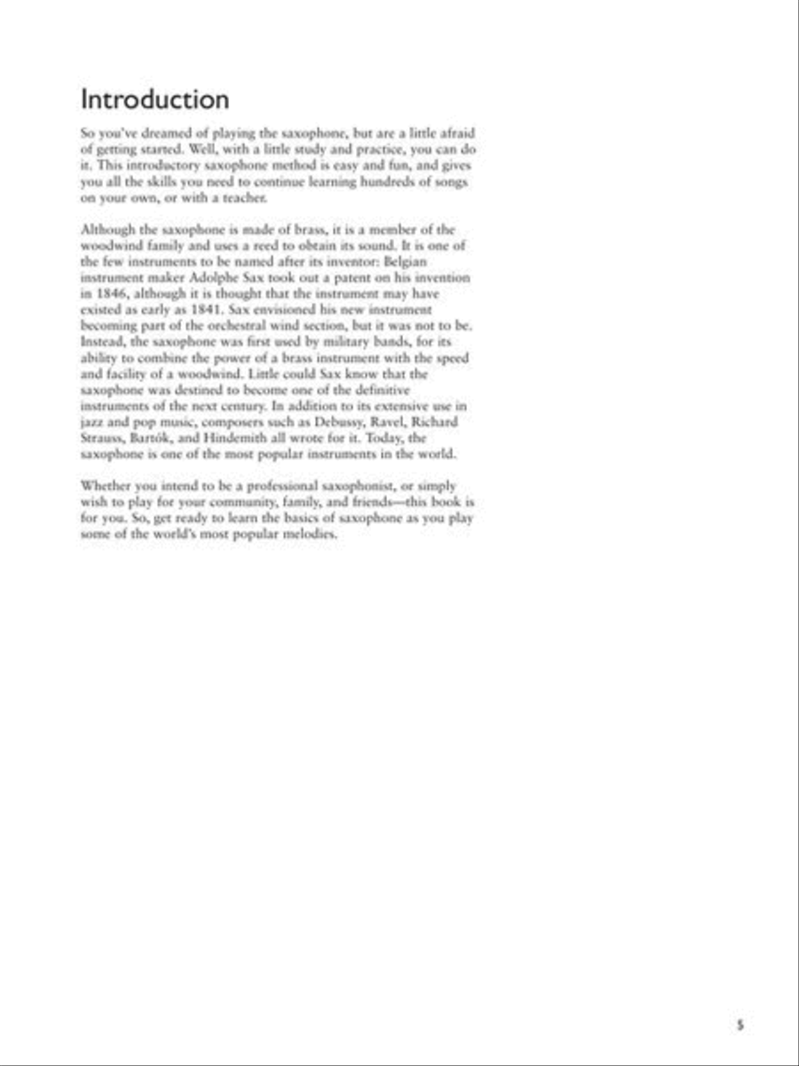 Step One: Play Tenor Sax Tenor Saxophone scores gallery preview page 5