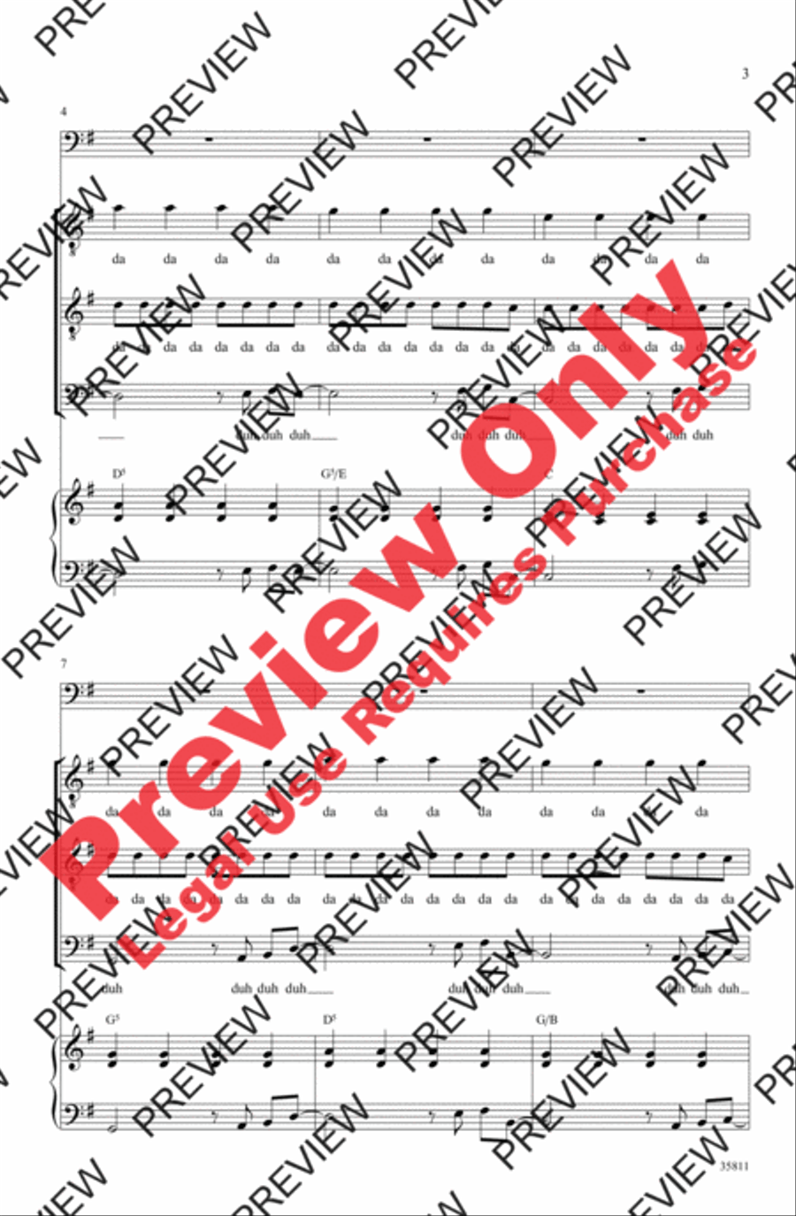 Don't Stop Believin' Men's Choir scores gallery preview page 3