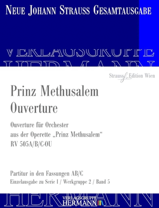 Book cover for Prinz Methusalem Ouverture RV 505-OU