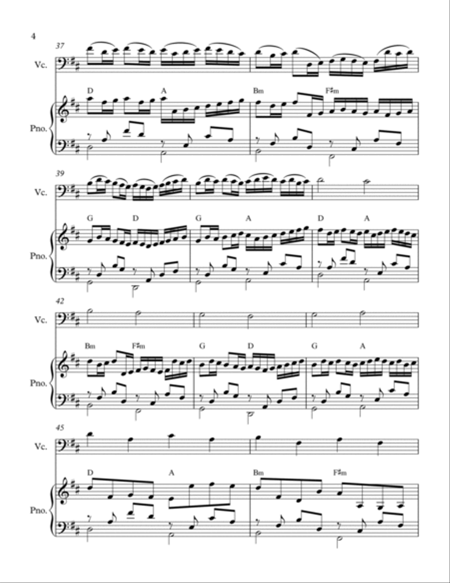 Canon in D Piano scores gallery preview page 4