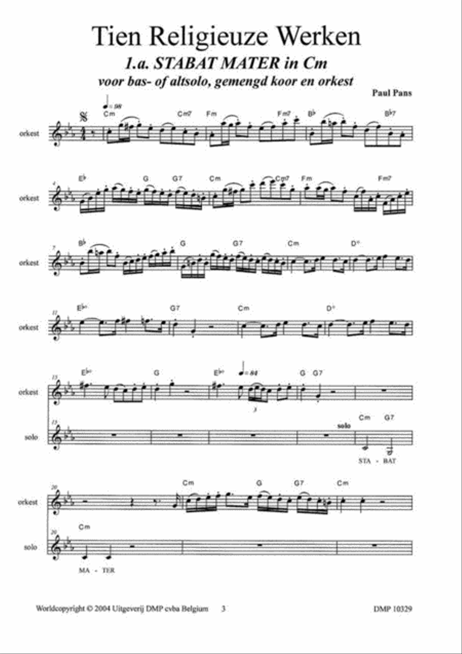 Tien Religieuze Werken A Cappella scores gallery preview page 2