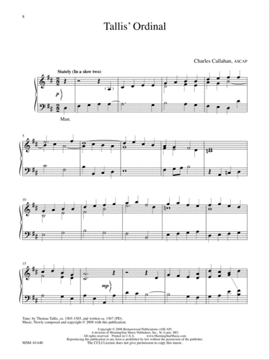 Six Preludes on English Hymn Tunes for Organ Solo Organ scores gallery preview page 4
