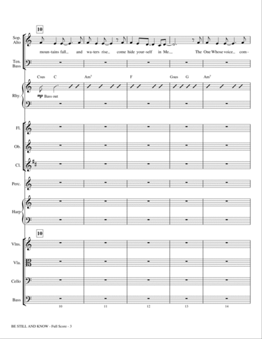 Be Still And Know - Full Score Choir scores gallery preview page 3