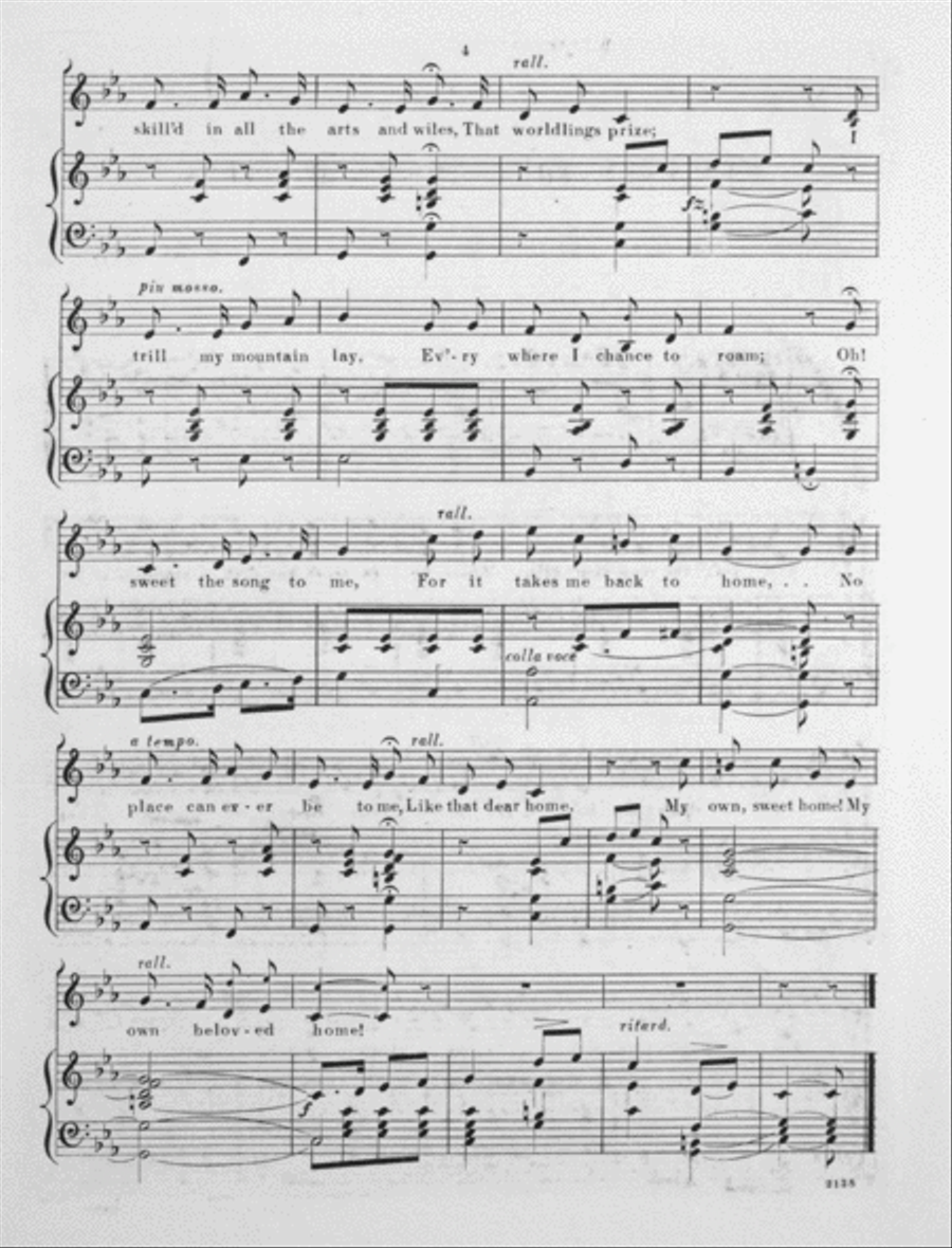 I've Left the Snow-Clad Hills Voice scores gallery preview page 3